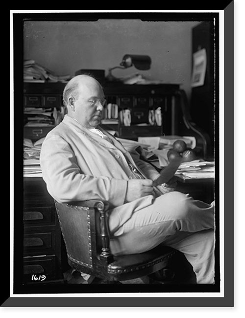 Historic Framed Print, NEEDHAM, JAMES CARSON. REP. FROM CALIFORNIA, 1899-1913. AT DESK,  17-7/8" x 21-7/8"