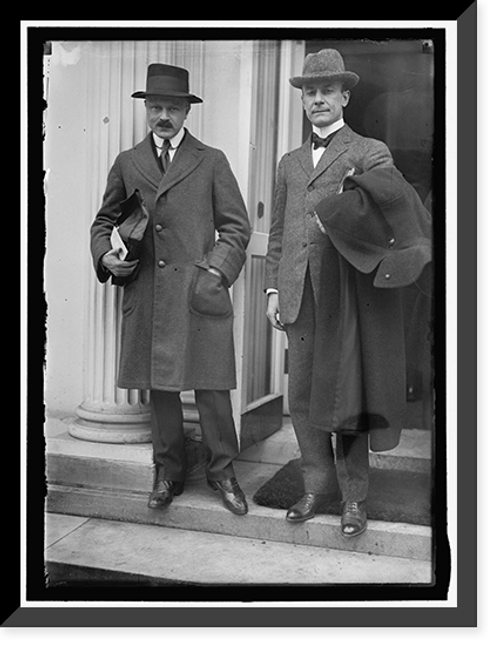 Historic Framed Print, FRIEDMAN, DR. FREDERICK F., L., WITH DR. HUNDT, HIS SECRETARY - 2,  17-7/8" x 21-7/8"