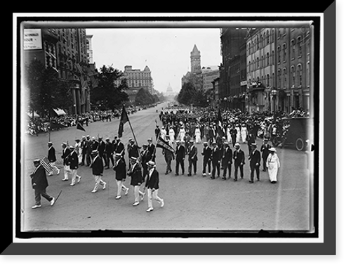 Historic Framed Print, PREPAREDNESS PARADE. UNITS OF CIVILIANS IN PARADE - 2,  17-7/8" x 21-7/8"