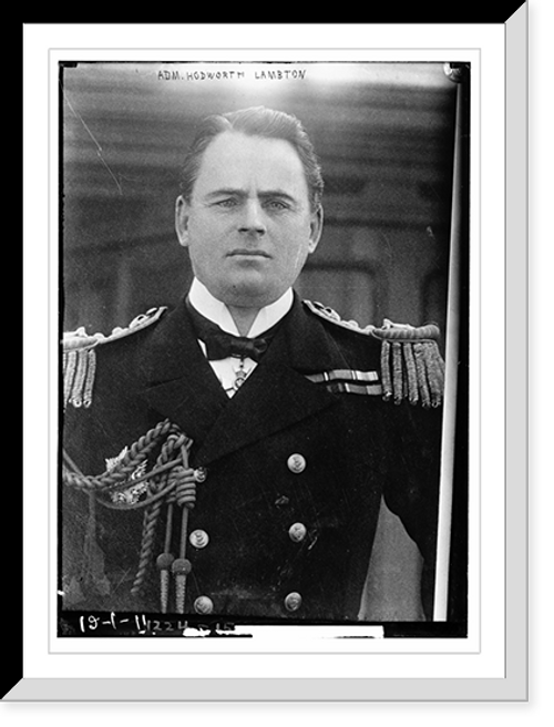 Historic Framed Print, Admiral Hodworth Lambton,  17-7/8" x 21-7/8"