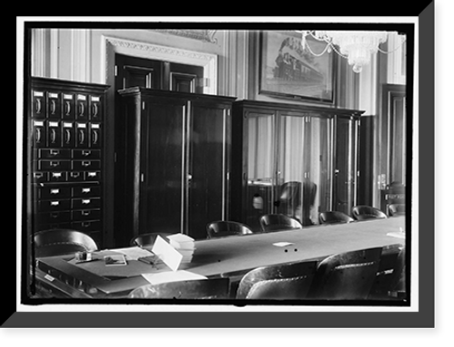 Historic Framed Print, HOUSE OFFICE BUILDING. POST OFFICES AND POST ROADS COMMITTEE ROOM,  17-7/8" x 21-7/8"