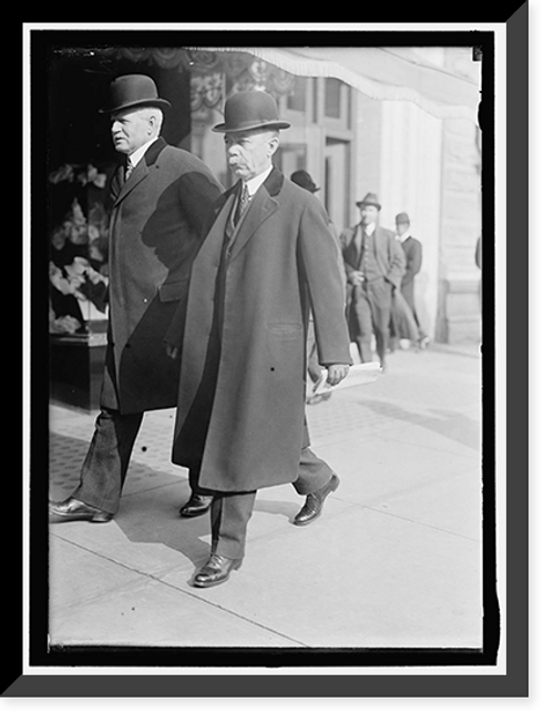 Historic Framed Print, HARLAN, JAMES S. COMMISSIONER, I.C.C. LEFT, WITH C. C. McCHORD,  17-7/8" x 21-7/8"