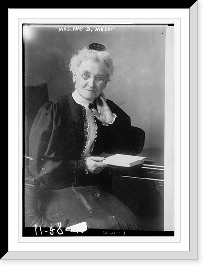 Historic Framed Print, Mrs. Amy D. Winship,  17-7/8" x 21-7/8"