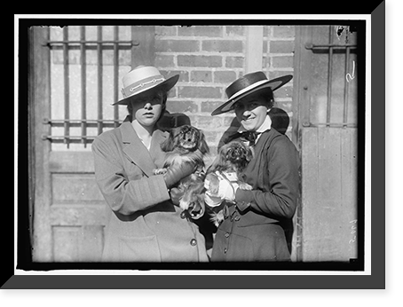 Historic Framed Print, LITTANER, MISS CATHERINE L. DOG SHOW - 2,  17-7/8" x 21-7/8"