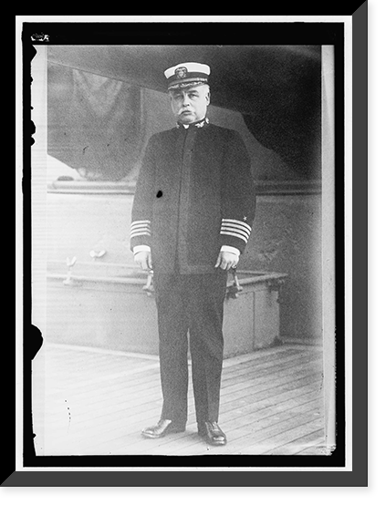POND, CHARLES F. COMDR., U.S.N., COMMANDING PACIFIC RESERVE SQUADRON, Vintage Print