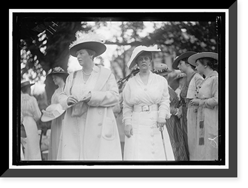 Historic Framed Print, FRIENDSHIP CHARITY FETE. MRS. JOSEPH LEITER AND MRS. GEORGE HOWARD,  17-7/8" x 21-7/8"