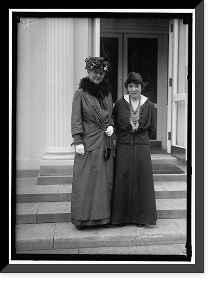 LEWIS, MRS. LAWRENCE. LEFT, WITH MRS. HARRY LOWENBURG Classic, Antique Print