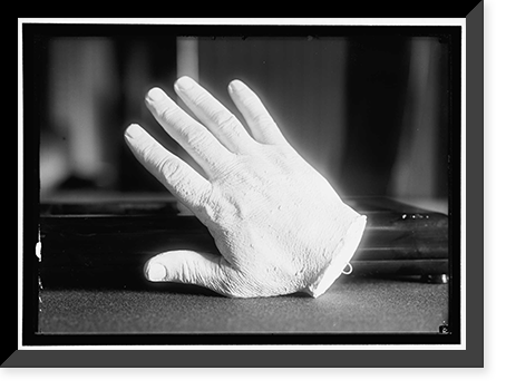 PLASTER CAST OF HAND OF BRYAN, WILLIAM JENNINGS. REP. FROM NEBRASKA, 1891-1895; SECRETARY OF STATE, 1913-1915 - 2, Vintage Wall Art