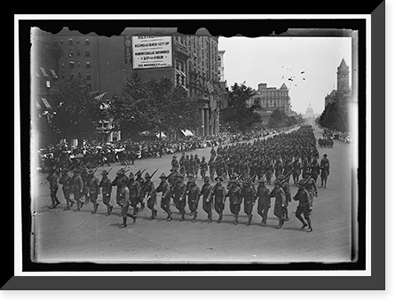 PREPAREDNESS PARADE. D.C. NATIONAL GUARD Classic, Historic Print