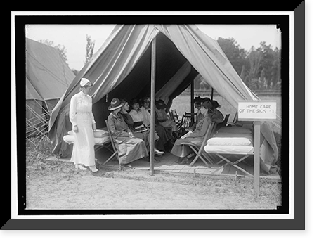 RED CROSS, AMERICAN. WOMEN'S NATIONAL SERVICE SCHOOL; RED CROSS INSTRUCTIONS IN CARE OF SICK, Antique Wall Art