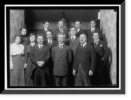 PAN AMERICAN SCIENTIFIC CONGRESS. BRAZILIAN DELEGATION. FRONT: DR. VITAL BRASIL; AMBASSADOR DA GAMA,CHAIRMAN OF THE DELEGATION; ANTONIO CARLOS SIMOENS DA SILVA; JOAQUIN DE OLIVEIRA BOLETHO Antique