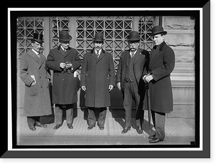 PAN AMERICAN SCIENTIFIC CONGRESS. NICARAGUAN DELEGATION. DAMASO RIVAS; ANTONIO A. ARIAGA; GEN. EMILIANO CHAMORRO; MINISTER FROM NICARAGUA; SENOR GOMEZ; ALEJANDRO CESAR, Vintage Wall Art