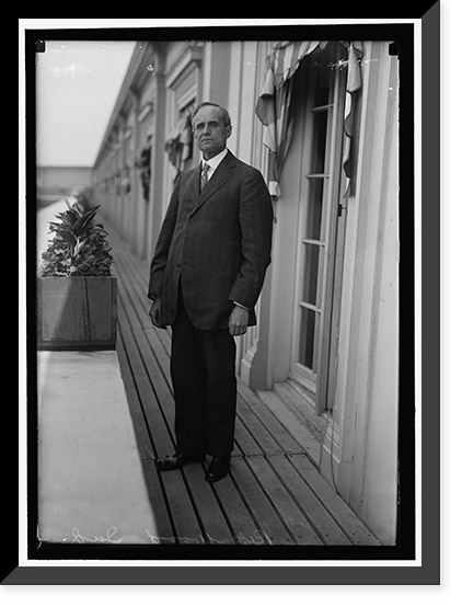 Historic Framed Print, WOOD, WILLIAM ROBERT, M.C., IN, 1915-,  17-7/8" x 21-7/8"