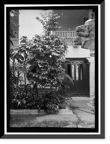 Historic Framed Print, PAN AMERICAN UNION. CORNER OF PATIO,  17-7/8" x 21-7/8"