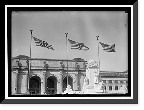 Historic Framed Print, COLUMBUS MEMORIAL,  17-7/8" x 21-7/8"