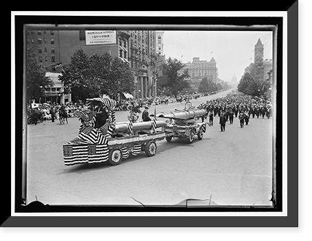 Historic Framed Print, PREPAREDNESS PARADE - 4,  17-7/8" x 21-7/8"