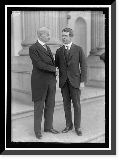 MARSHALL, THOMAS RILEY. GOVERNOR OF INDIANA, 1909-1913; VICE PRESIDENT OF THE UNITED STATES, 1913-1921. LEFT, WITH EWING MITCHELL Classic, Antique Poster