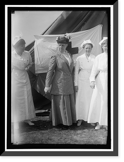WOMAN'S NATIONAL SERVICE SCHOOL UNDER WOMAN'S SECTION, NAVY LEAGUE. RED CROSS NURSES, Antique Poster