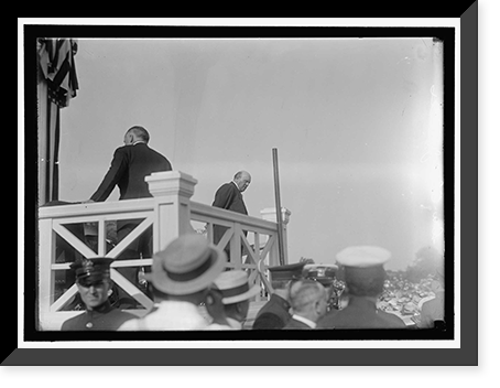 SHADOW LAWN, NJ. SUMMER WHITE HOUSE. NOTIFICATION CEREMONIES. SEN. OLLIE JAMES, RIGHT, Vintage Poster