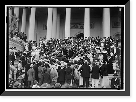 MONTGOMERY, REV. JAMES SHERA, D.D. CHAPLIAN OF THE HOUSE. LEFT OF THE 2 MINISTERS IN CENTER; W.T.C.U. GROUP AT CAPITOL - 2 Classic, Historic Print