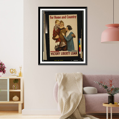 For home and country - Victory Liberty Loan. Alfred Everitt Orr - 18. Classic, Historic Print