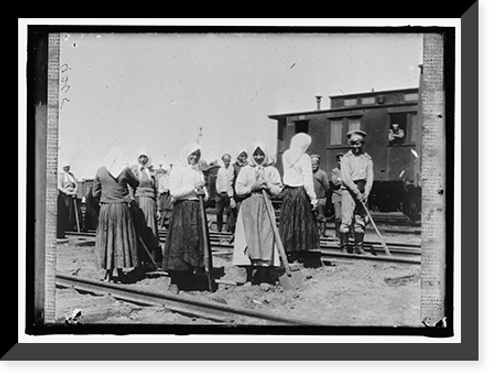 Historic Framed Print, RUSSIA WAR PICTURES. WOMEN - 2,  17-7/8" x 21-7/8"