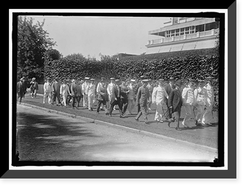 Historic Framed Print, JAPANESE MISSION TO U.S. VISIT TO NAVAL ACADEMY - 6,  17-7/8" x 21-7/8"