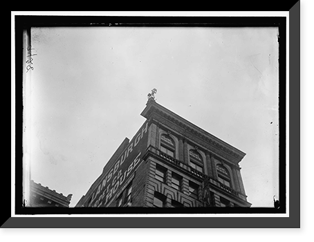 REYNOLDS, J., PERFORMING ACROBATIC AND BALANCING ACTS ON HIGH CORNICE ABOVE 9TH STREET, N.W. Classic, Vintage Print