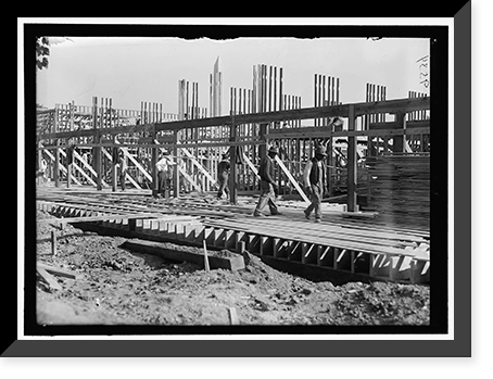 FOOD ADMINISTRATION, U.S. CONSTRUCTION OF HEADQUARTERS BUILDING, Historic Print
