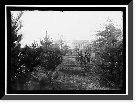 LINCOLN MEMORIAL THROUGH FOLIAGE OF POTOMAC PARK, Historic Reproduction