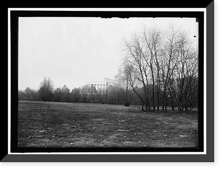 LINCOLN MEMORIAL THROUGH FOLIAGE OF POTOMAC PARK - 2, Vintage Wall Art