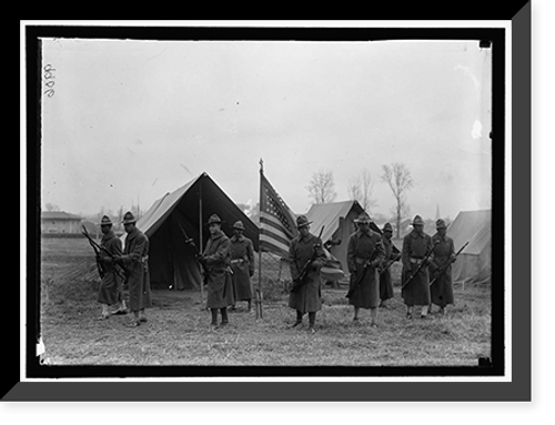 Historic Framed Print, ARMY, U.S. NEGRO TROOPS - 7,  17-7/8" x 21-7/8"