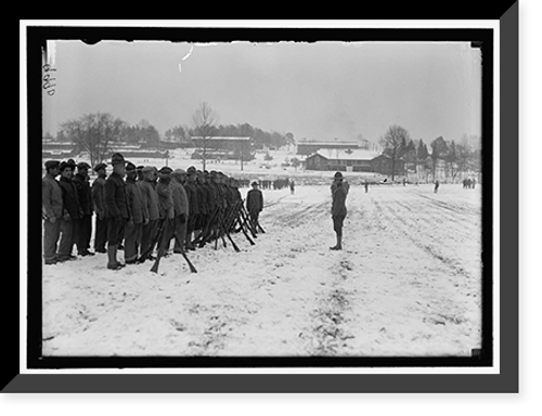 Historic Framed Print, CAMP MEADE, MARYLAND. WINTER VIEWS - 11,  17-7/8" x 21-7/8"