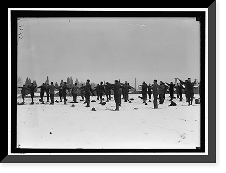 Historic Framed Print, CAMP MEADE, MARYLAND. WINTER VIEWS - 16,  17-7/8" x 21-7/8"