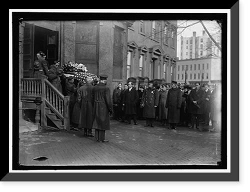 Historic Framed Print, GARDNER, AUGUSTUS PEABODY. REP. FROM MASSACHUSETTS, 1902-1917. COL. AG. O, DURING WAR. AS MAJOR IN THE ARMY, HIS FUNERAL,  17-7/8" x 21-7/8"