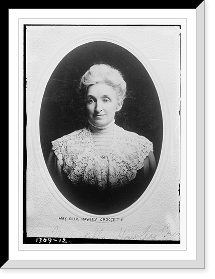 Historic Framed Print, Mrs. Ella Hawley Grossett,  17-7/8" x 21-7/8"