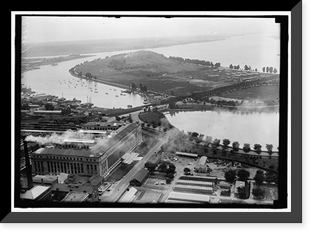 Aerial view, Haines Point and Tidal Basin, Washington, D.C, Vintage Poster