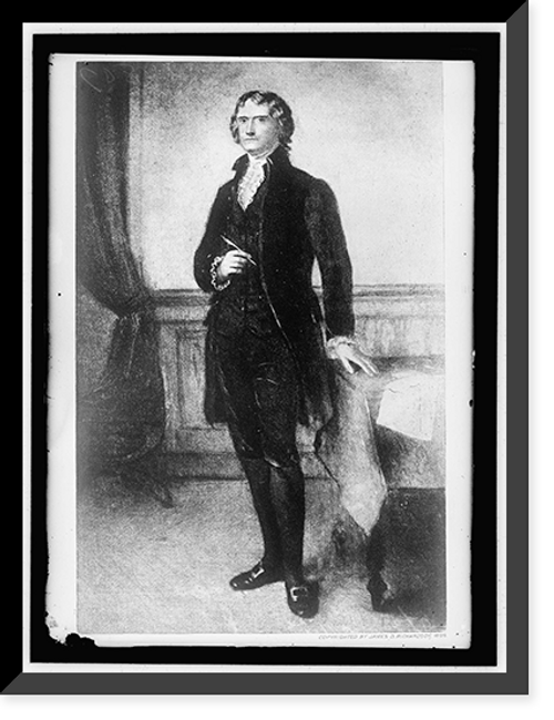 Historic Framed Print, JEFFERSON, THOMAS. PRESIDENT OF THE UNITED STATES,  17-7/8" x 21-7/8"