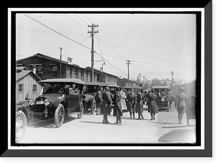 RED CROSS MOTOR CORPS AT CAMP MEIGS - 5, Vintage Wall Art