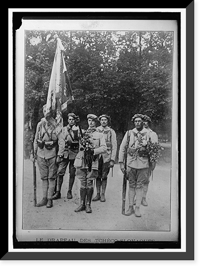 Le Drapeau des Tcheco-Slovaques, Vintage Print