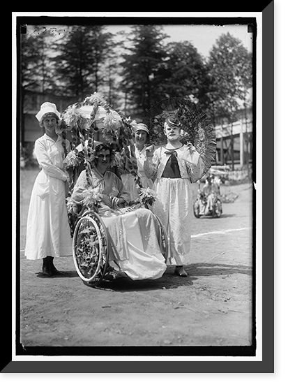 Historic Framed Print, FOURTH OF JULY. SCENES IN CELEBRATION AT WALTER REED - 2,  17-7/8" x 21-7/8"