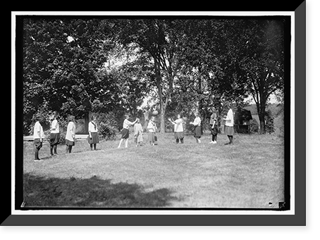 YOUNG WOMEN'S CHRISTIAN ASSOCIATION. SCENES AT Y.W.C.A. CAMP, Antique Print