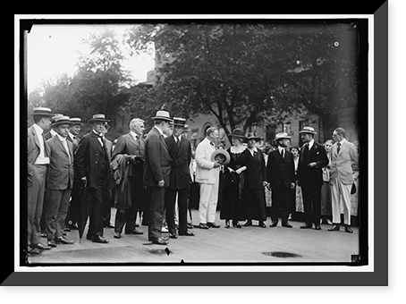 Historic Framed Print, BAKER, NEWTON DIEHL. SECRETARY OF WAR, 1916-1921. WAR RISK GROUP,  17-7/8" x 21-7/8"