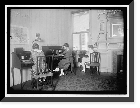 WOMAN SUFFRAGE. NATIONAL WOMEN'S PARTY, INTERIOR - 6 Classic, Vintage Wall Art