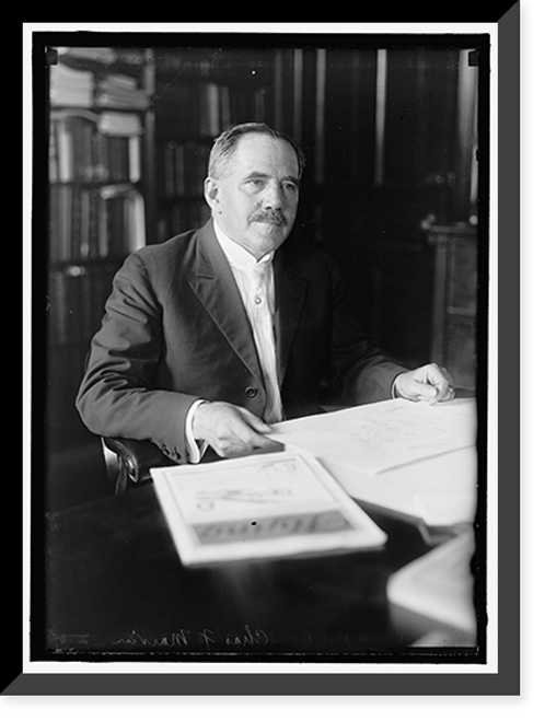 Historic Framed Print, MARVIN, CHARLES FREDERICK. CHIEF, WEATHER BUREAU, 1913-1934 - 7,  17-7/8" x 21-7/8"