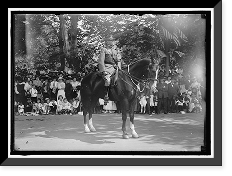 PERSHING, JOHN J. GENERAL, U.S.A. FIRST DIVISION; PARADE - 2, Historic Print