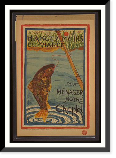 Mangez moins de viande pour meacutenager notre cheptel Classic, Historic Print