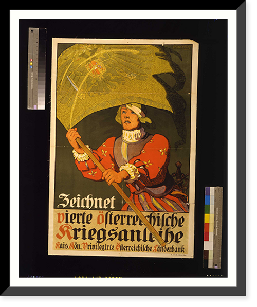 Historic Framed Print, Zeichnet vierte oumlsterreichische Kriegsanleihe. A. Karpellus.,  17-7/8" x 21-7/8"