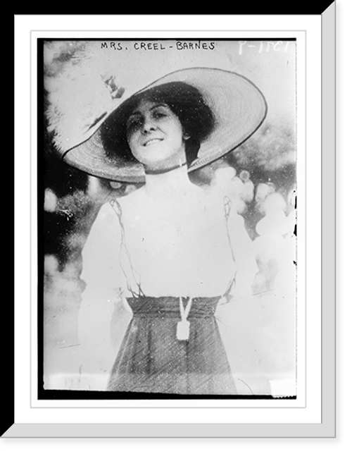 Historic Framed Print, Mrs. Creel-Barnes,  17-7/8" x 21-7/8"