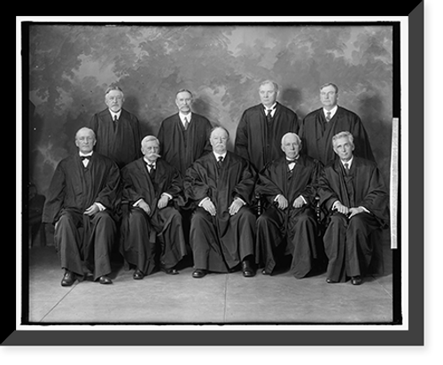 Historic Framed Print, SUPREME COURT, U.S. TAFT COURT - 6,  17-7/8" x 21-7/8"